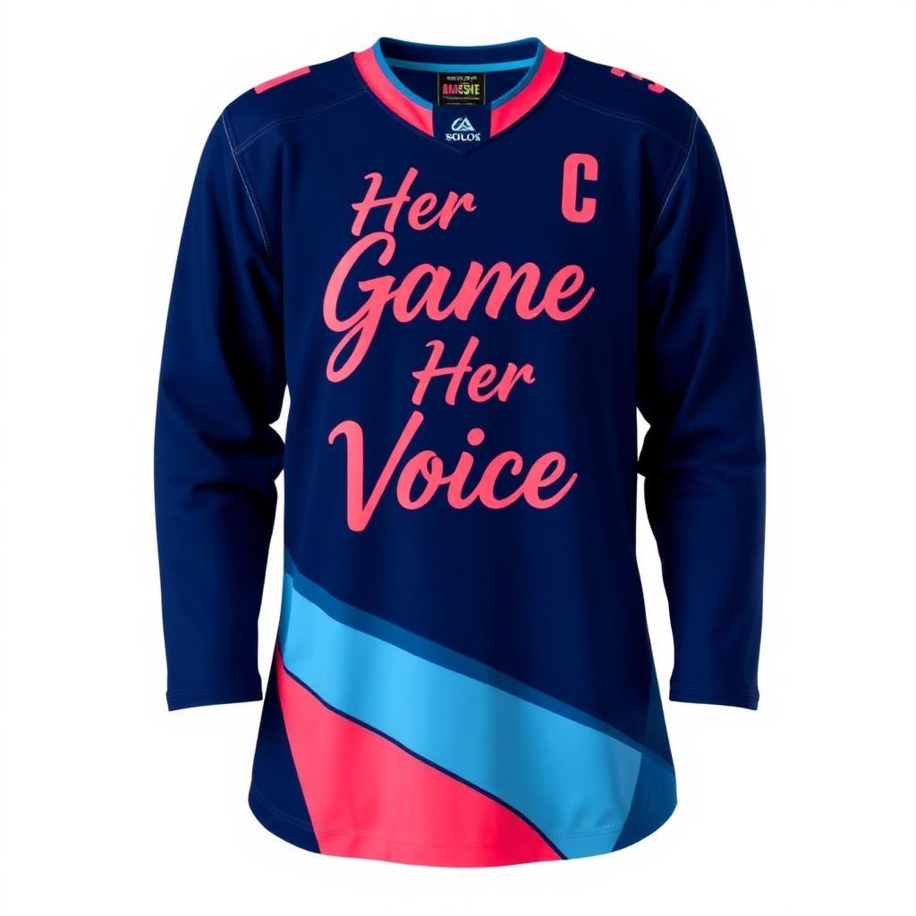 Home Jersey — Navy — Her Game, Her Voice
